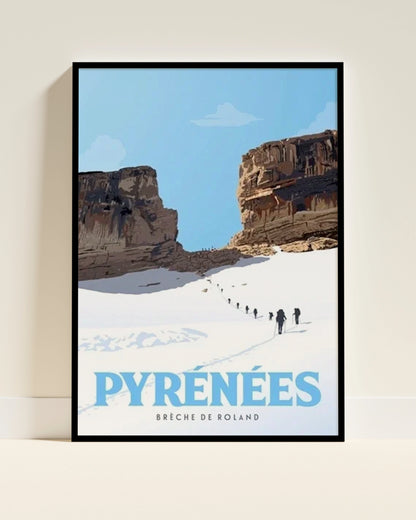 Affiche Brèche de Roland | Légende Pyrénéenne | Pigmentacy
