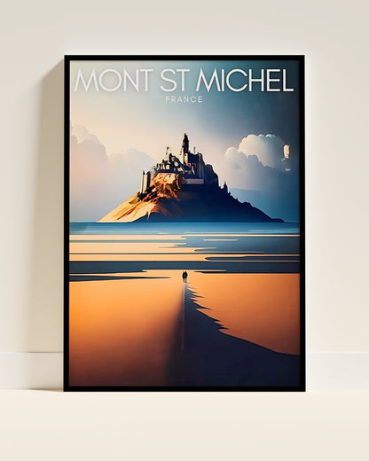 Affiche Mont-Saint-Michel | Merveille UNESCO | Pigmentacy