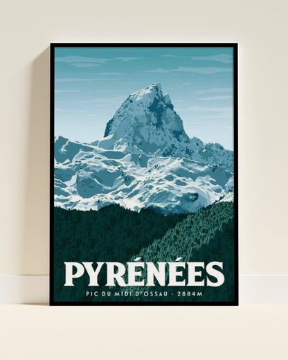 Affiche Pic Midi d'Ossau | Sommet 2884m | Pigmentacy