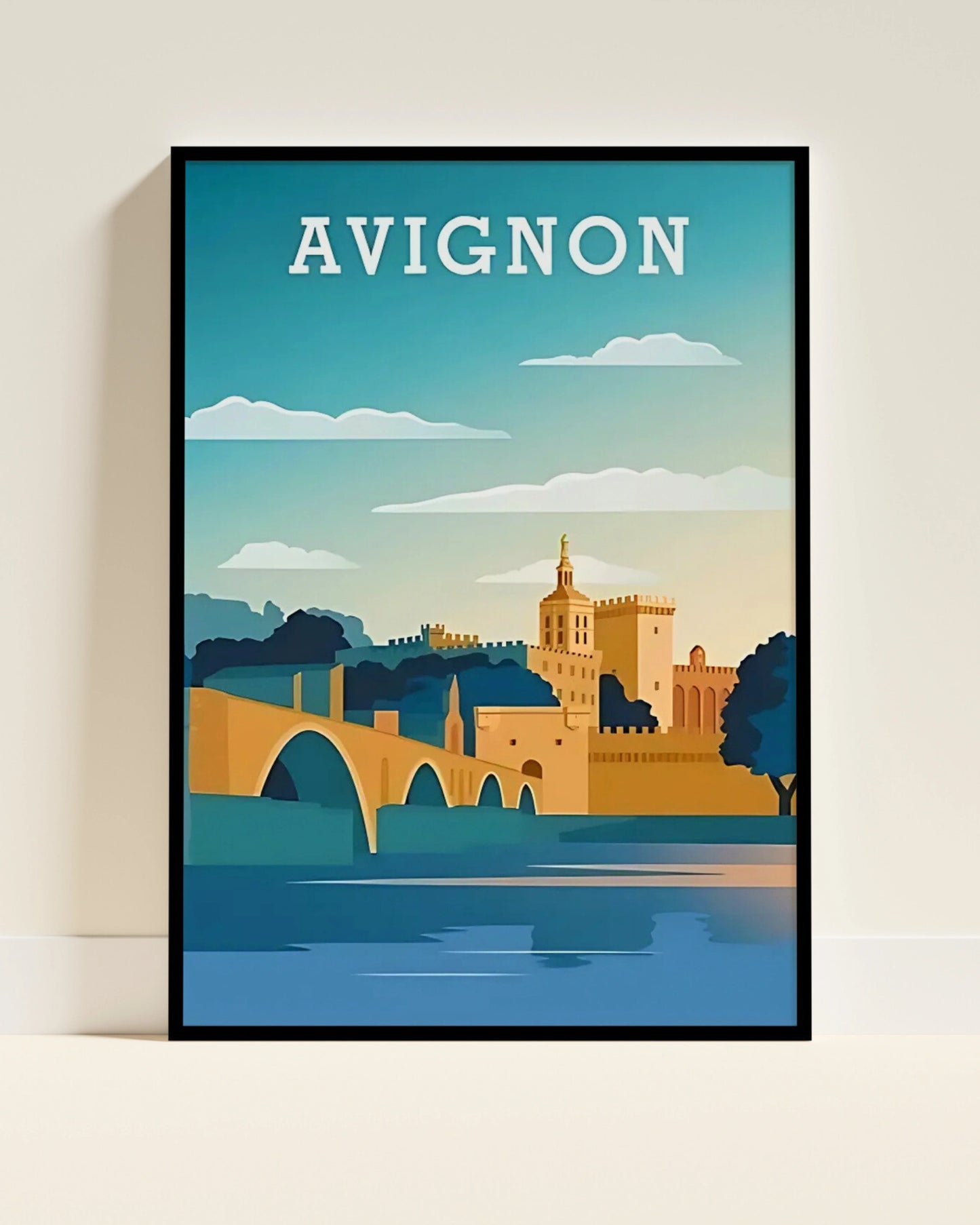 Affiche Avignon | Pont des Papes Provence | Pigmentacy
