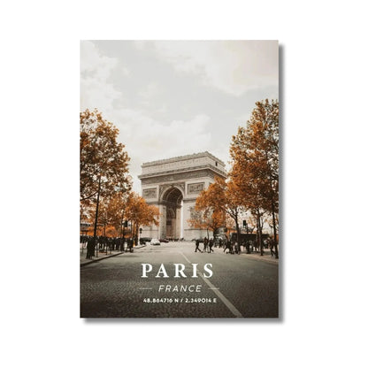 Affiche Paris | Arc de Triomphe Champs-Élysées | Pigmentacy