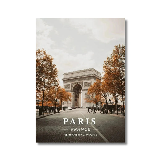 Affiche Paris | Arc de Triomphe Champs-Élysées | Pigmentacy