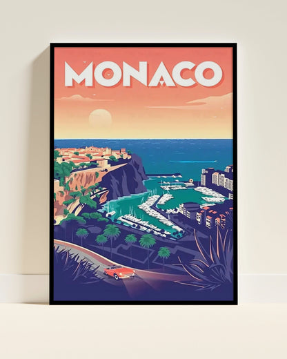 Affiche Monaco | Monte-Carlo Casino Luxe | Pigmentacy