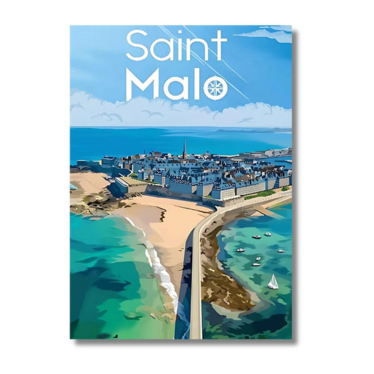 Affiche Saint-Malo | Cité Corsaire Maritime | Pigmentacy