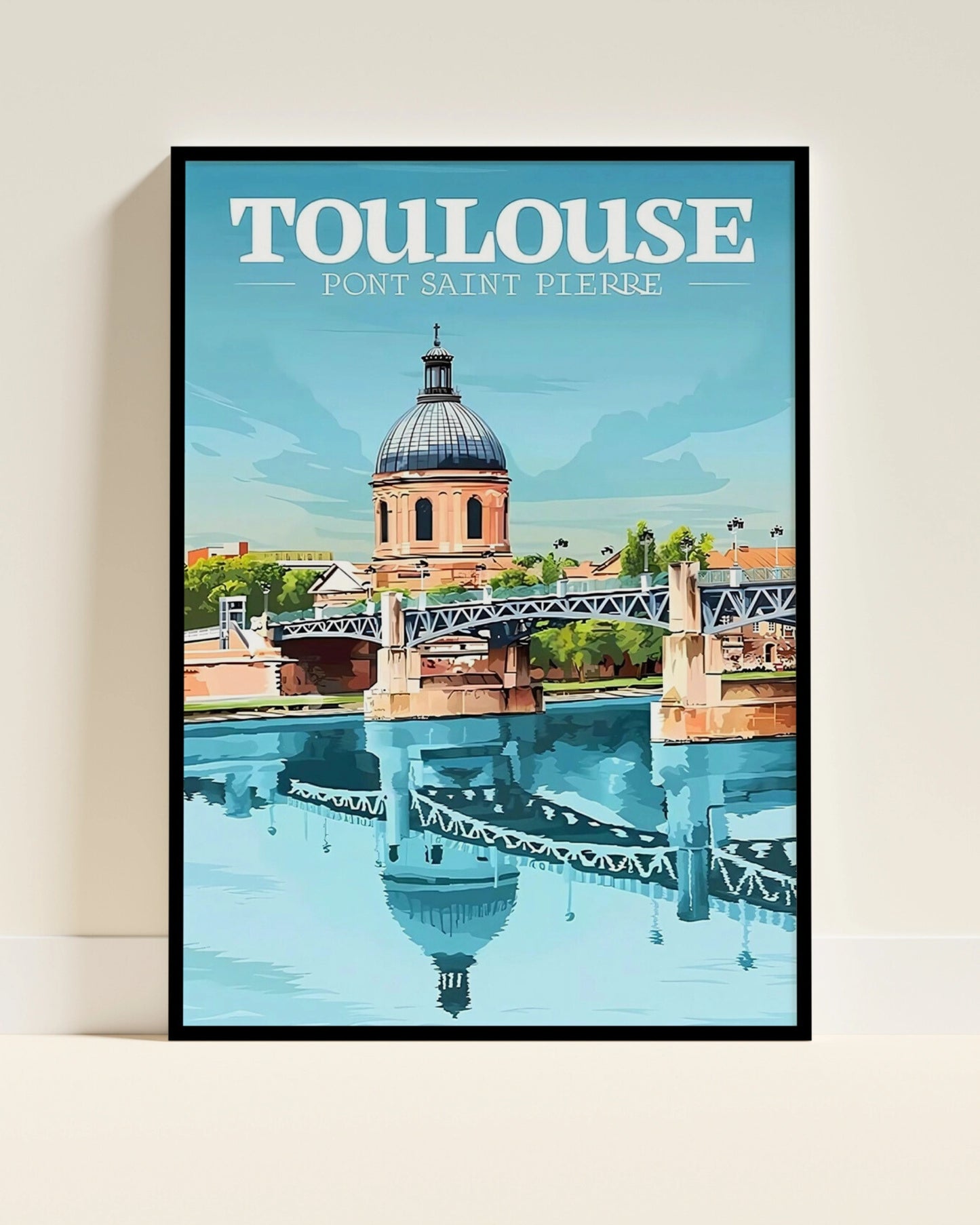 Affiche Toulouse | Ville Rose Garonne | Pigmentacy