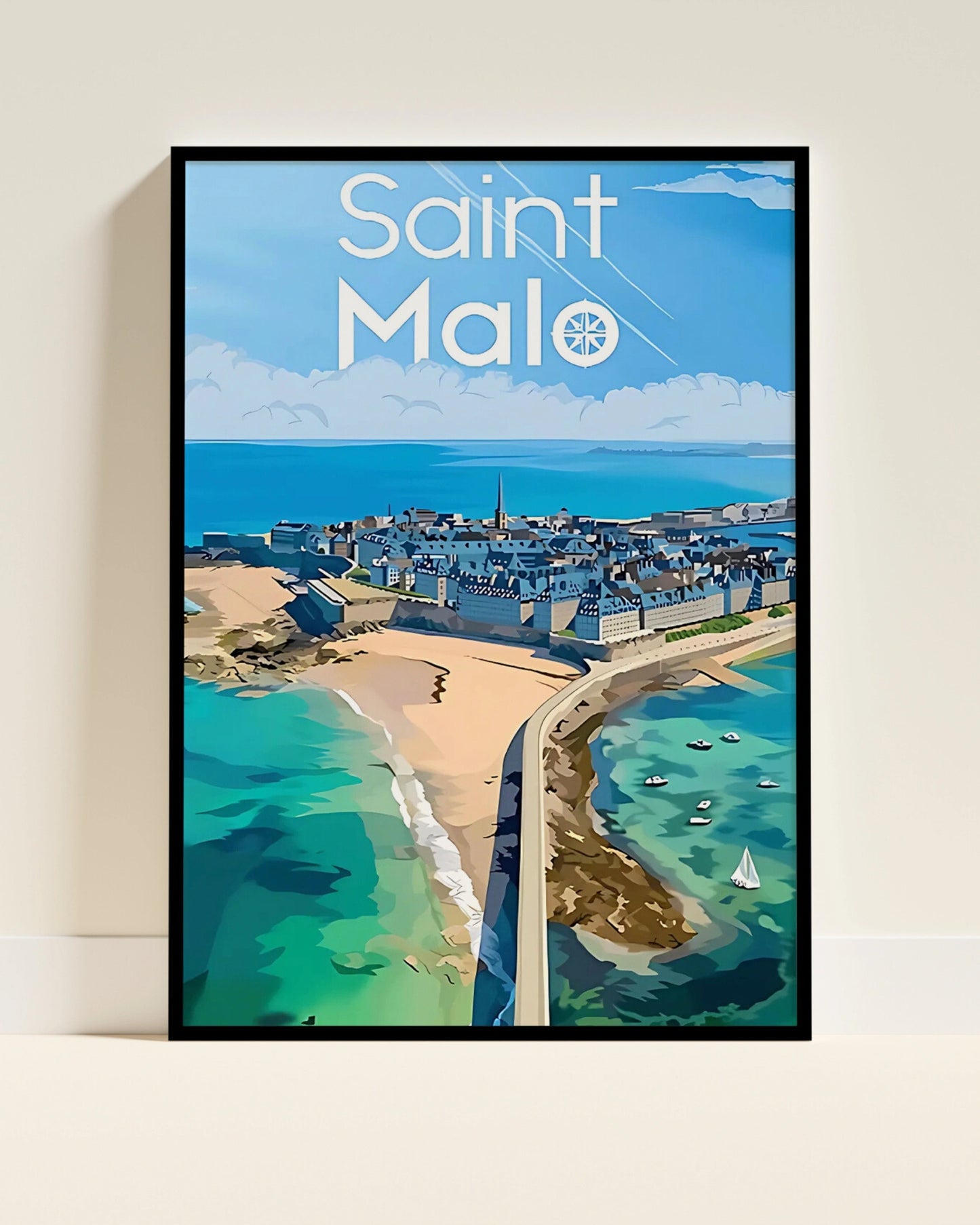 Affiche Saint-Malo | Cité Corsaire Maritime | Pigmentacy