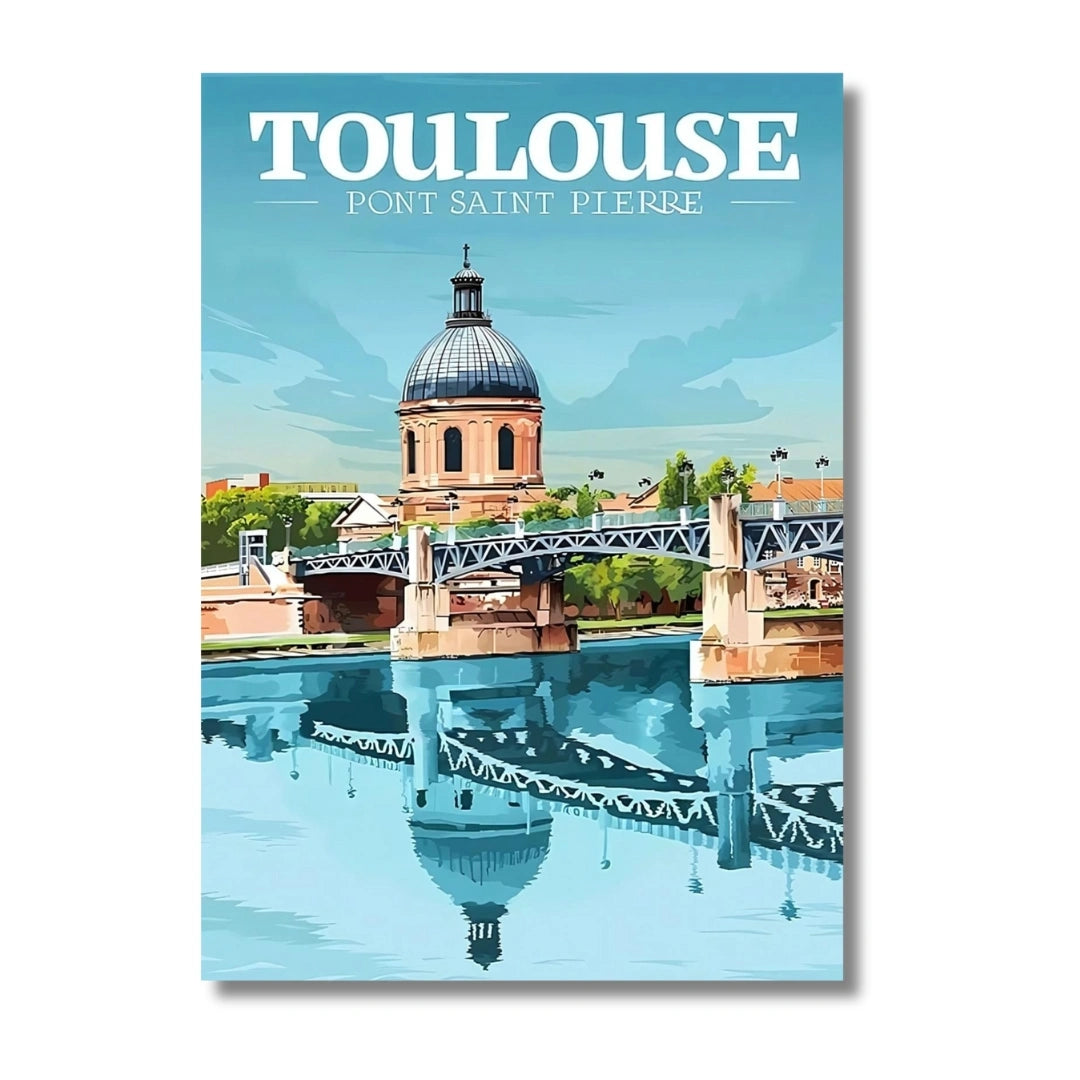 Affiche Toulouse | Ville Rose Garonne | Pigmentacy