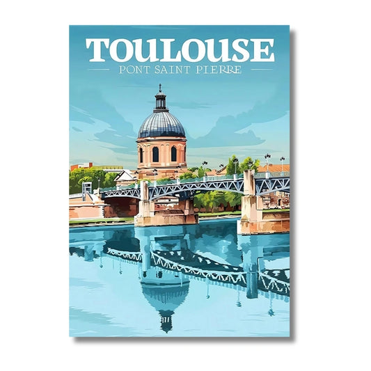 Affiche Toulouse | Ville Rose Garonne | Pigmentacy