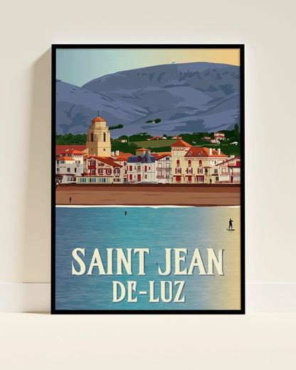 Affiche Saint-Jean-de-Luz | Village Basque | Pigmentacy