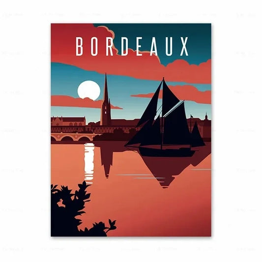 Affiche Bordeaux | Quais Garonne | Pigmentacy
