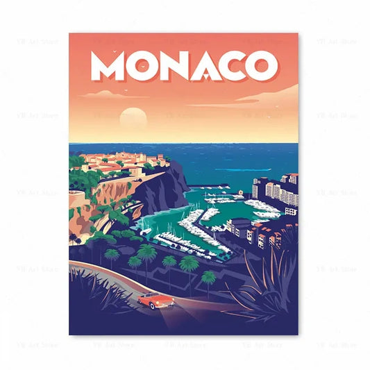 Affiche Monaco | Monte-Carlo Casino Luxe | Pigmentacy