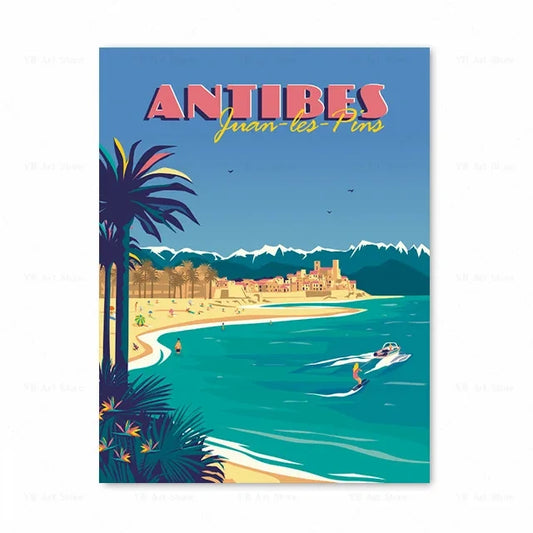Affiche Antibes | Juan-les-Pins Côte d'Azur | Pigmentacy