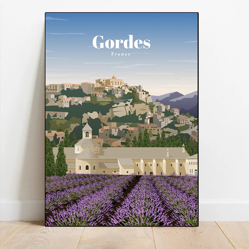 Affiche Provence | Lavande Villages Perchés | Pigmentacy