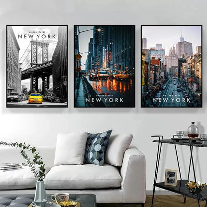 Affiche de New York | 3 formats – Collection exclusive, Baie de New York - Pigmentacy