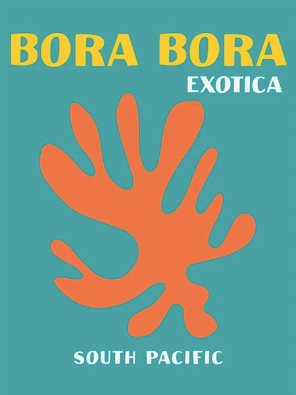 BORA BORA Pigmentacy affiche murale decorative poster