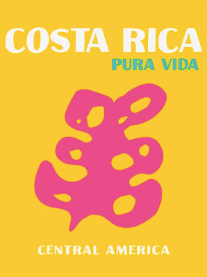 COSTA RICA Pigmentacy affiche murale decorative poster