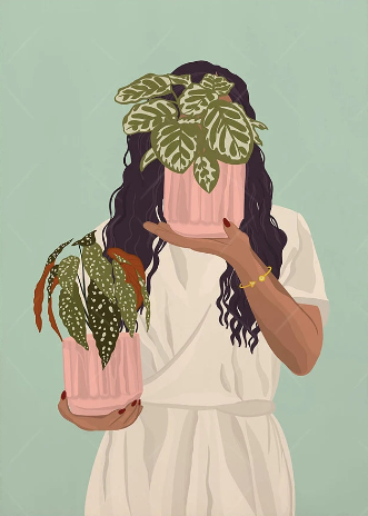 GREEN PLANT Pigmentacy affiche murale decorative poster