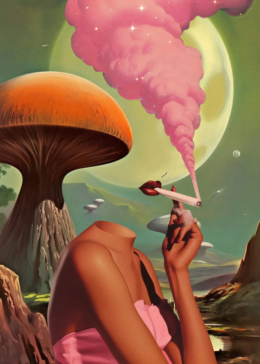 SMOKE'S MUSHROOM Pigmentacy affiche murale decorative poster