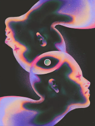 PSYCHO-COSMIC Pigmentacy affiche murale decorative poster
