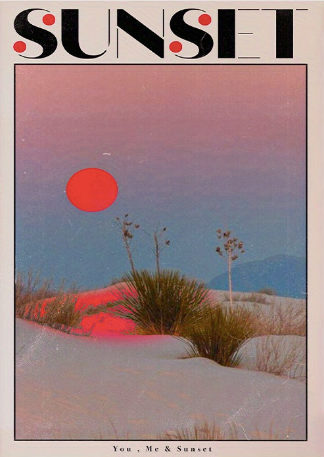SUNSET Pigmentacy affiche murale decorative poster