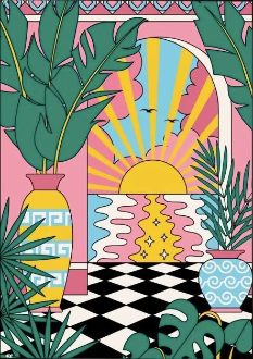 TROPICAL DREAM Pigmentacy affiche murale decorative poster