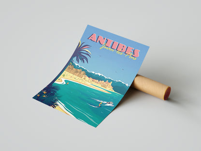 Affiche Antibes | Juan-les-Pins Côte d'Azur | Pigmentacy