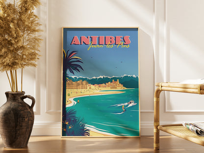 Affiche Antibes | Juan-les-Pins Côte d'Azur | Pigmentacy