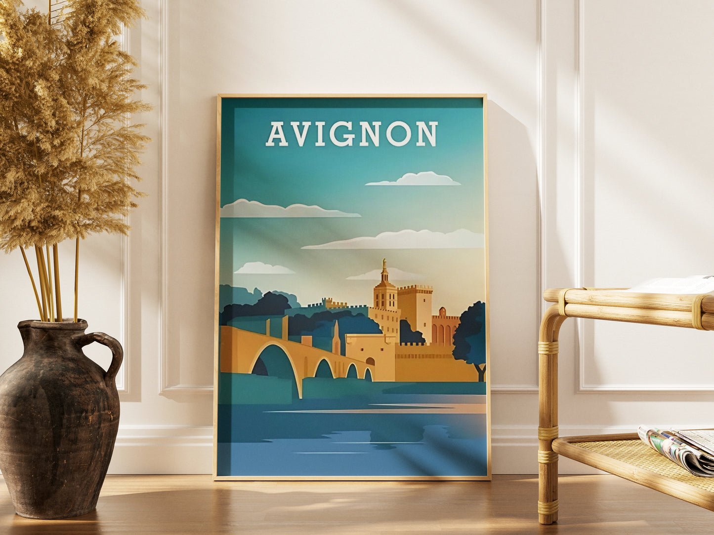 Affiche Avignon | Pont des Papes Provence | Pigmentacy