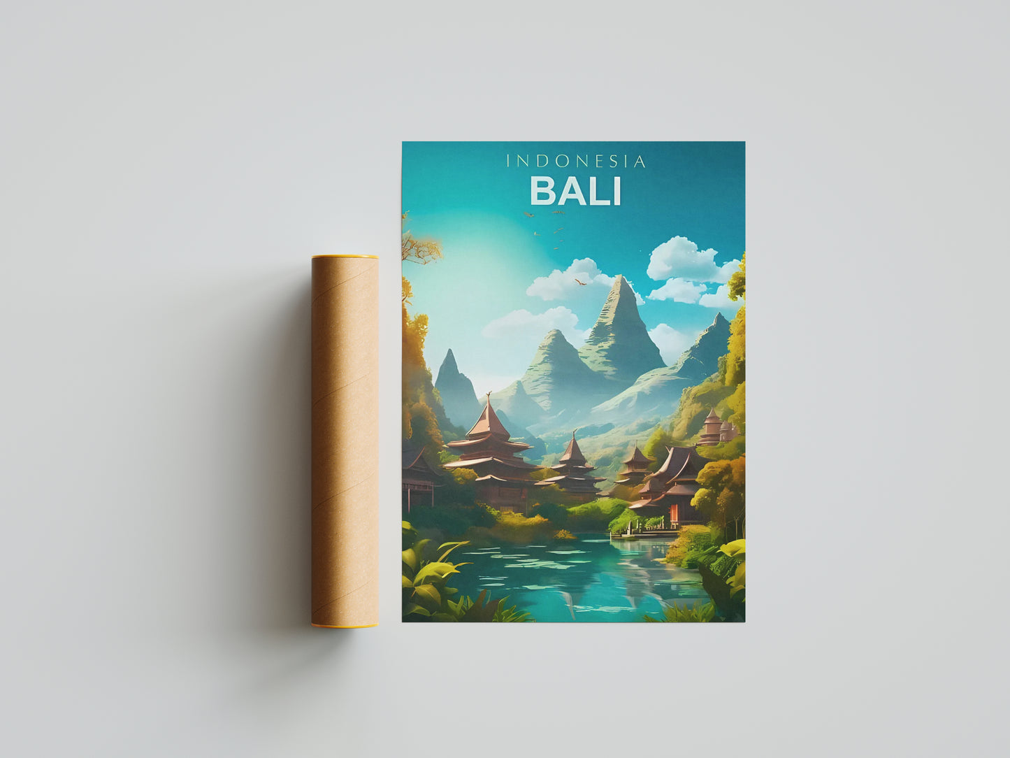 Affiche murale | Bali évasion tropicale paradisiaque 3 formats | Pigmentacy