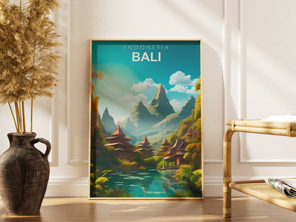 Affiche murale | Bali évasion tropicale paradisiaque 3 formats | Pigmentacy