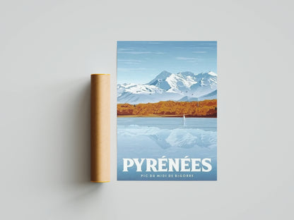 Affiche Pic du Midi de Bigorre | Observatoire des Étoiles | Pigmentacy