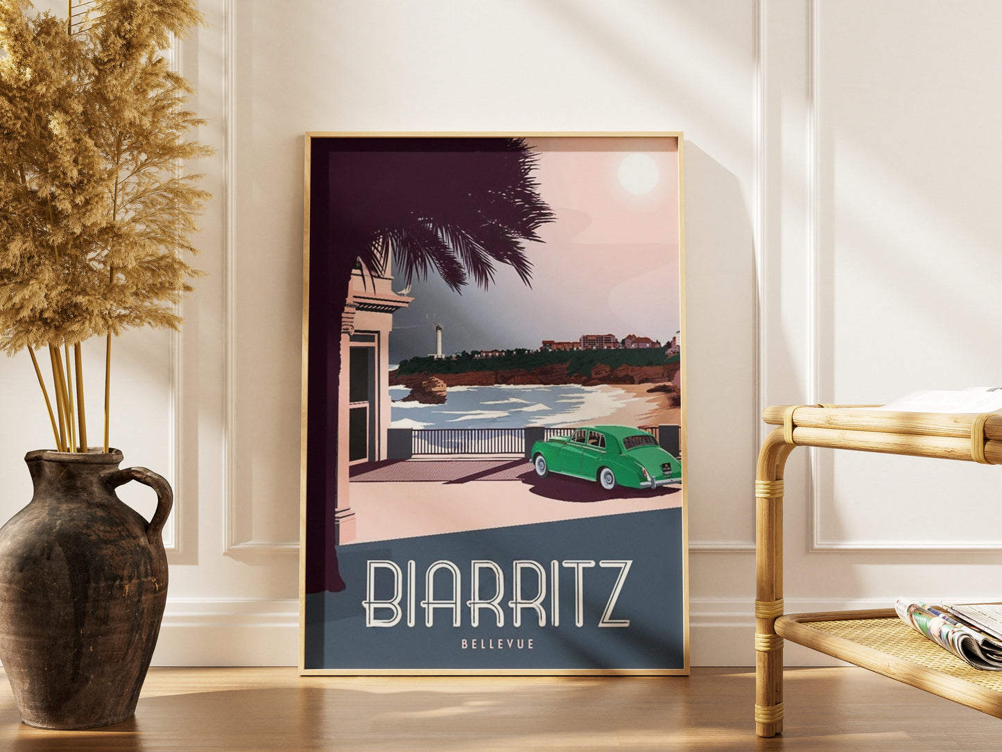 Affiche Biarritz | Villa Belle Époque Pays Basque | Pigmentacy