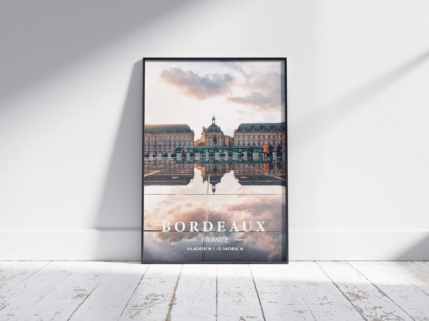 Affiche Bordeaux | Miroir d'Eau Place Bourse | Pigmentacy