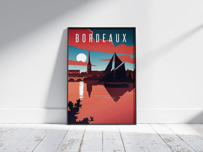 Affiche Bordeaux | Quais Garonne | Pigmentacy