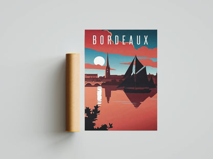 Affiche Bordeaux | Quais Garonne | Pigmentacy