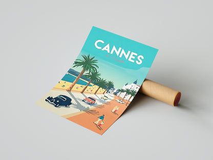 Affiche Cannes | La Croisette Côte d'Azur | Pigmentacy