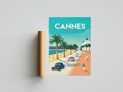 Affiche Cannes | La Croisette Côte d'Azur | Pigmentacy