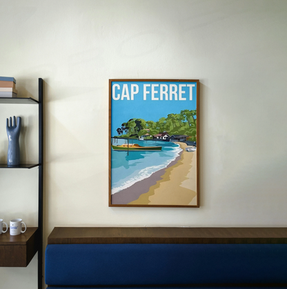 Affiche Cap Ferret | Phare Bassin Arcachon 2 | Pigmentacy