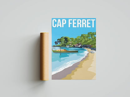 Affiche Cap Ferret | Phare Bassin Arcachon 2 | Pigmentacy