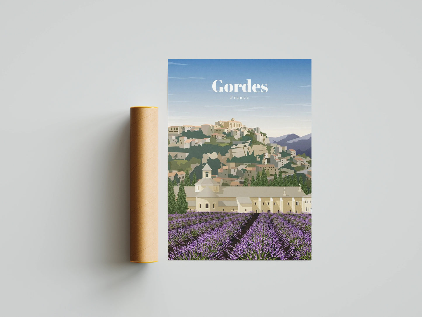 Affiche Provence | Lavande Villages Perchés | Pigmentacy