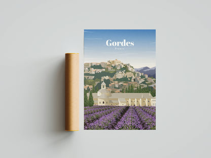 Affiche Provence | Lavande Villages Perchés | Pigmentacy