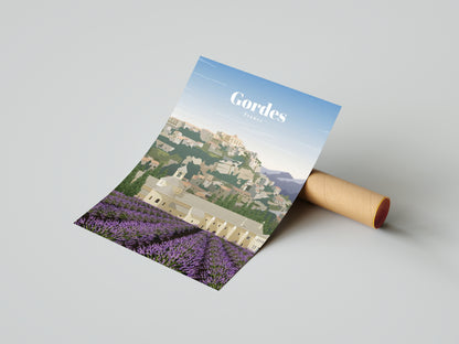 Affiche Provence | Lavande Villages Perchés | Pigmentacy
