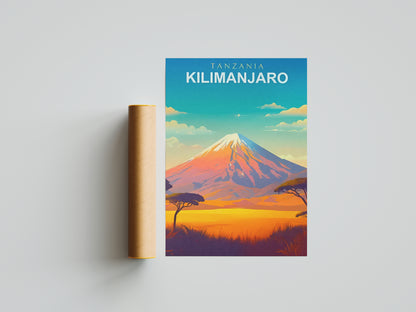 Affiche murale | Kilimandjaro évasion africaine légendaire 3 formats | Pigmentacy