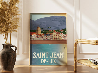 Affiche Saint-Jean-de-Luz | Village Basque | Pigmentacy