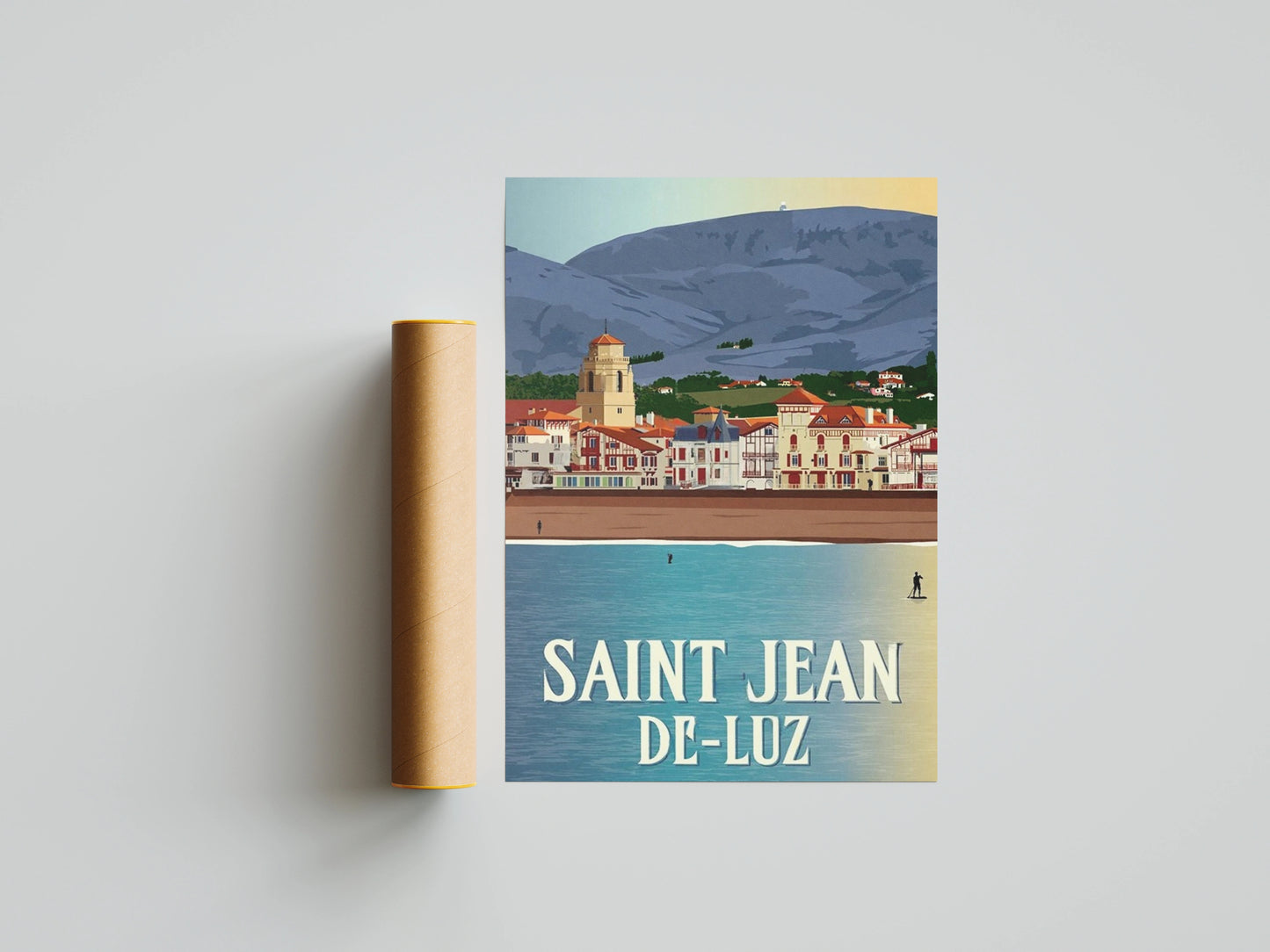Affiche Saint-Jean-de-Luz | Village Basque | Pigmentacy