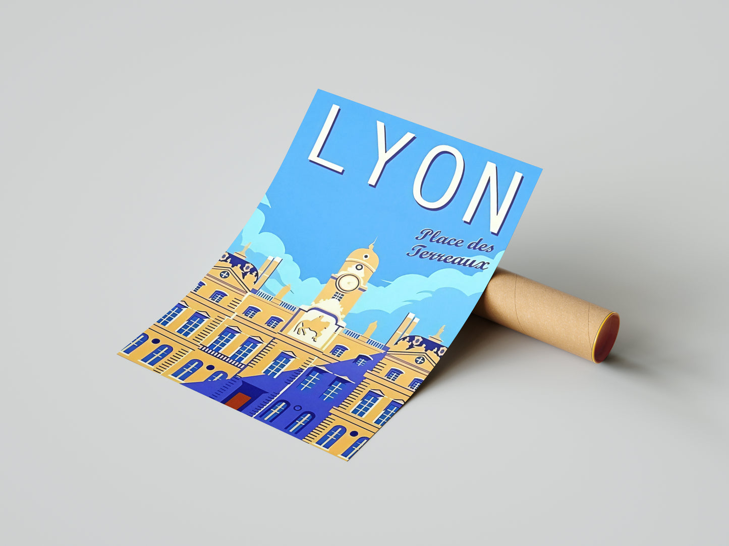 Affiche Lyon | Bouchons Tradition Culinaire | Pigmentacy