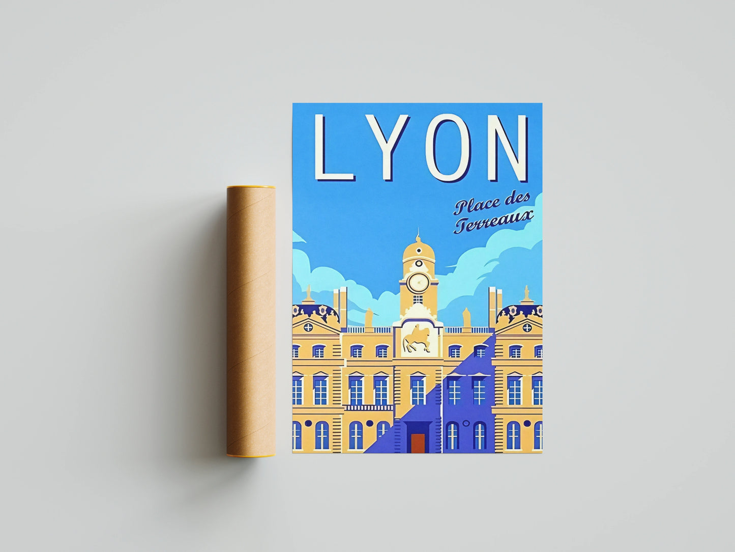 Affiche Lyon | Bouchons Tradition Culinaire | Pigmentacy