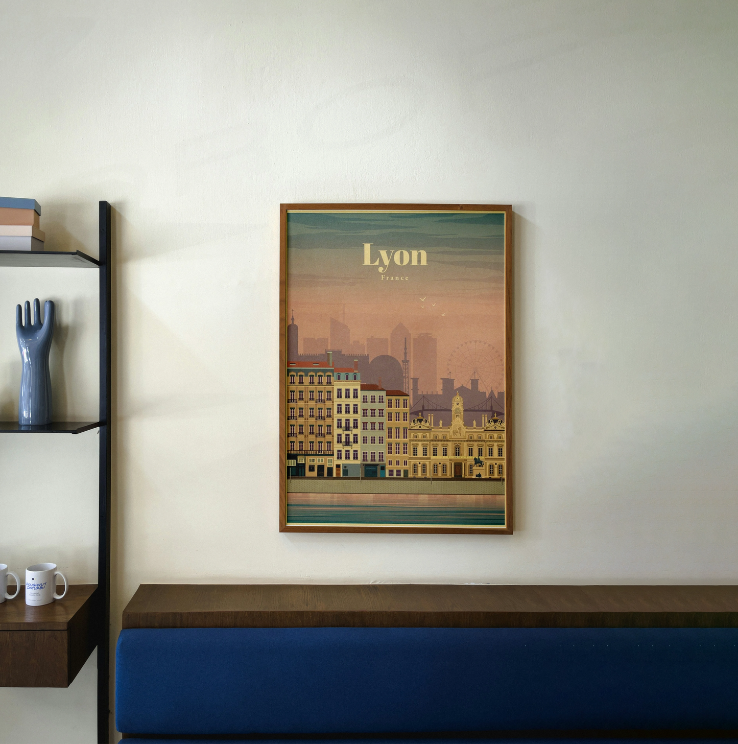 Affiche Lyon | Vintage Style Rétro | Pigmentacy