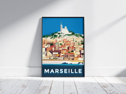 Affiche Marseille | Vieux-Port Cité Phocéenne | Pigmentacy