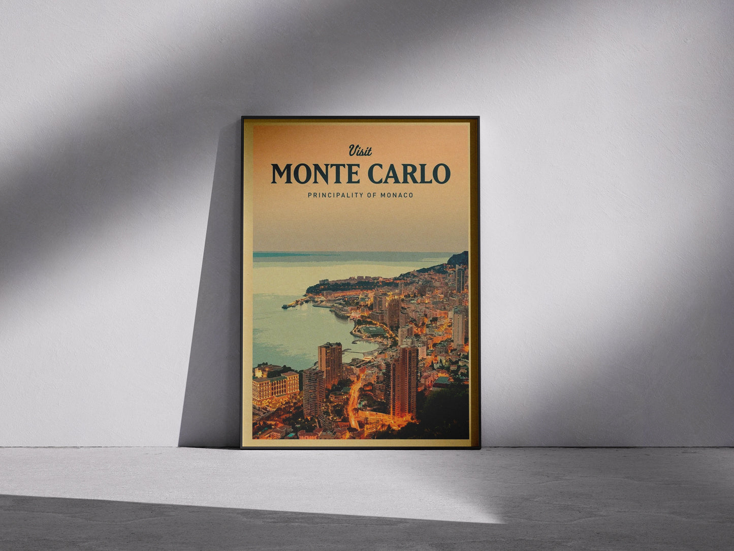 Affiche Monte Carlo | Yacht Port Hercule | Pigmentacy